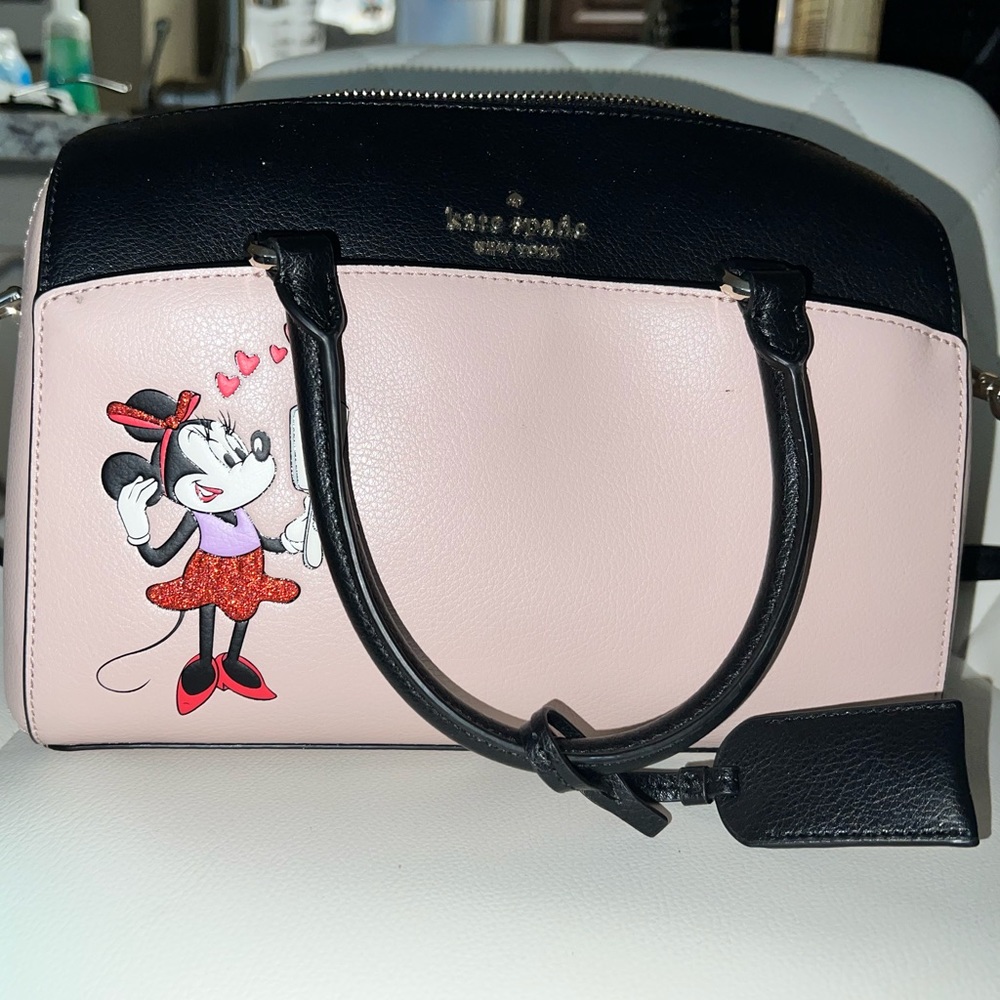 disney x kate spade minnie mouse med duffel bag